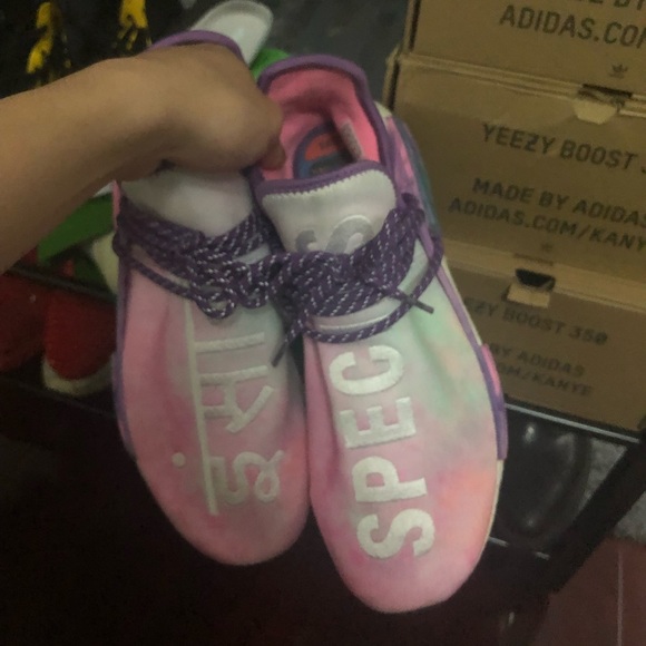 adidas human race nmd pink glow us11